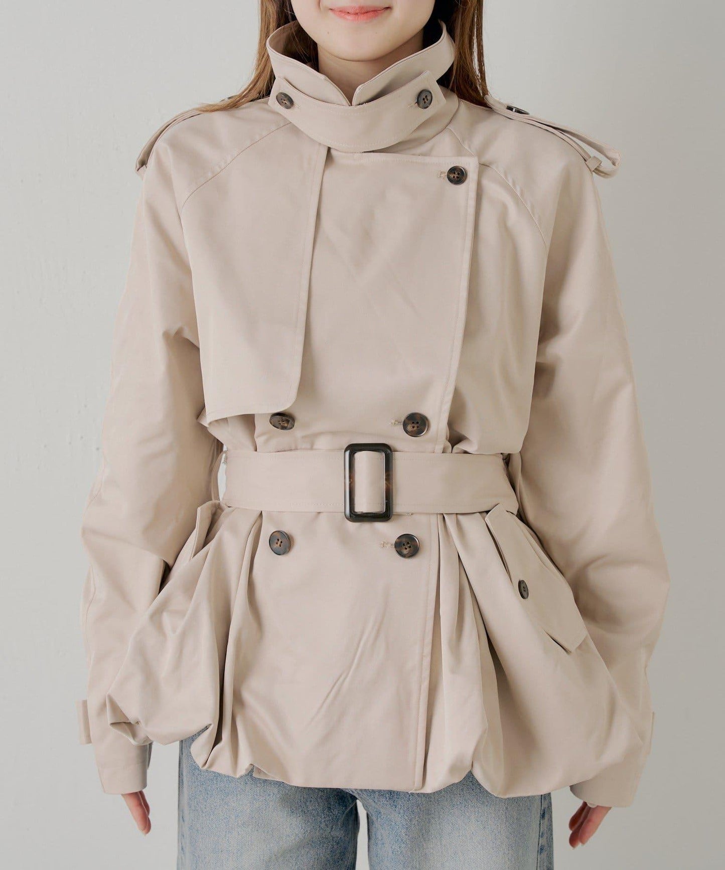 SALON by Chico 蓬鬆中長款風衣