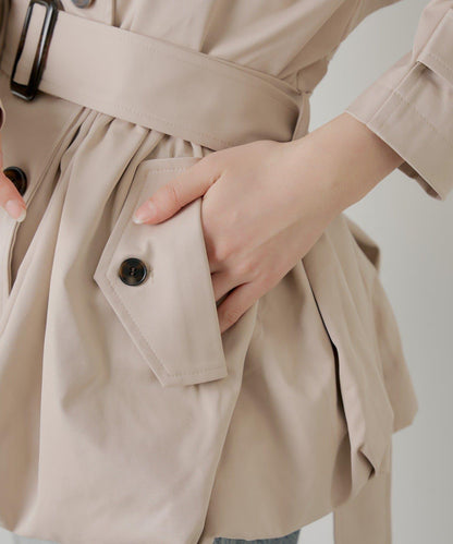 SALON by Chico 蓬鬆中長款風衣