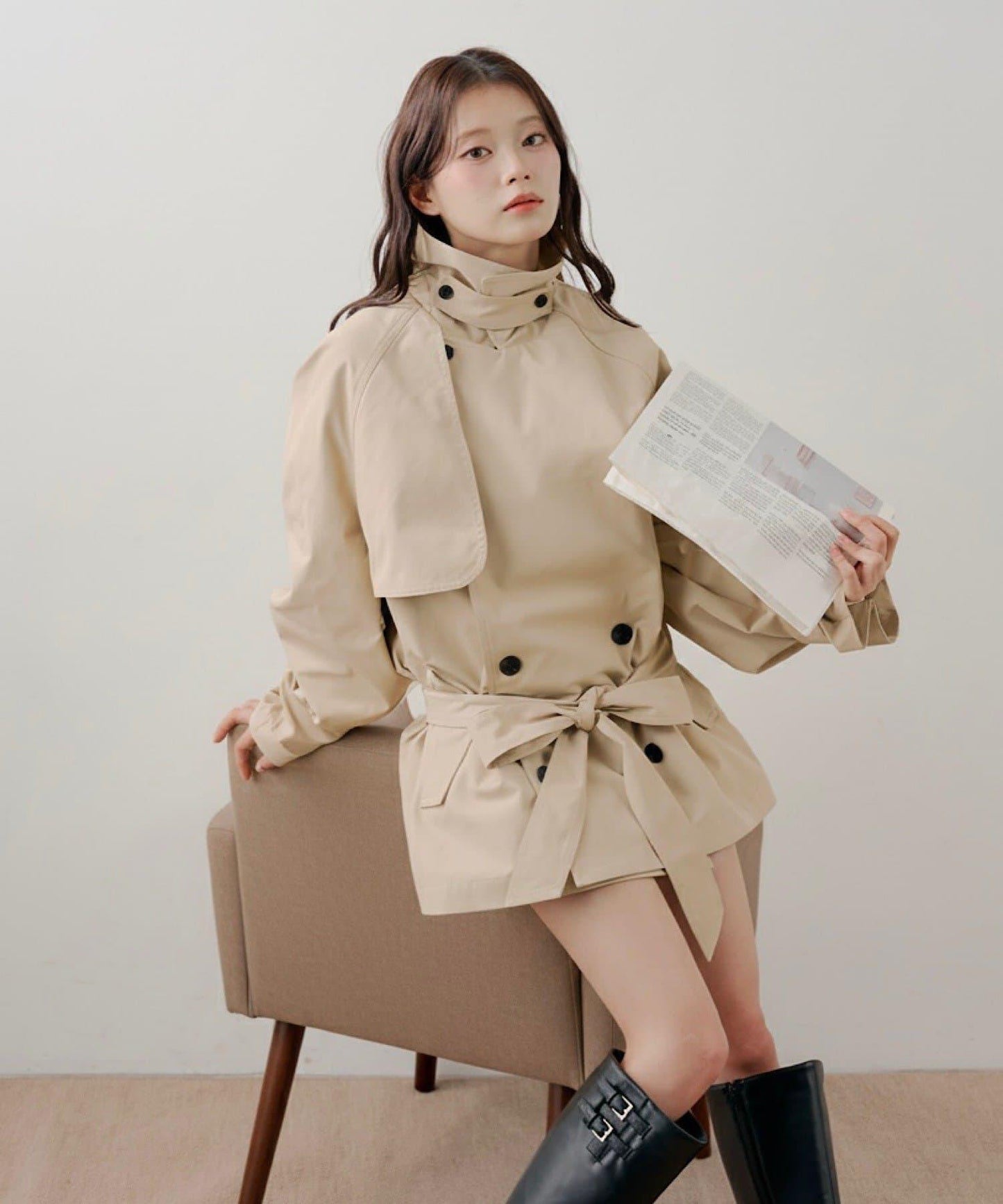 中長款寬鬆風衣