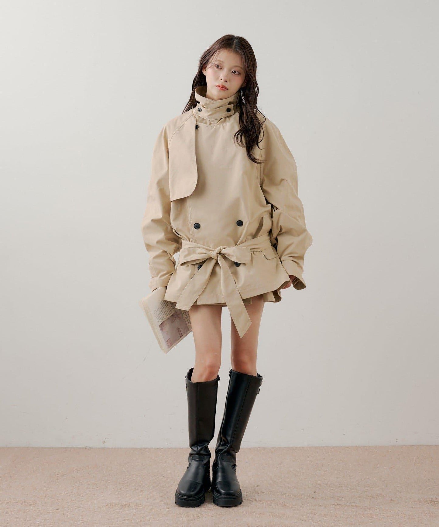 中長款寬鬆風衣