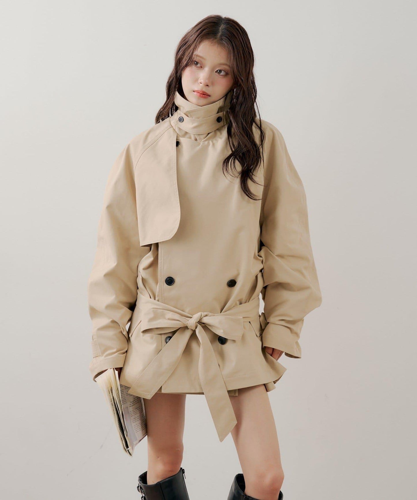 中長款寬鬆風衣