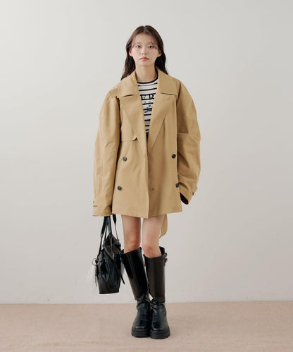 中長款寬鬆風衣