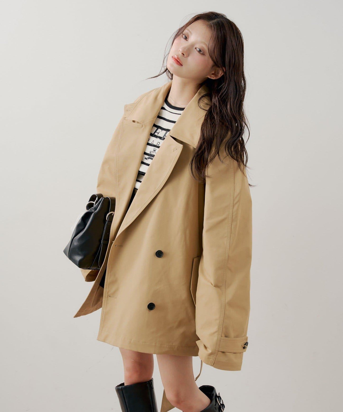 中長款寬鬆風衣