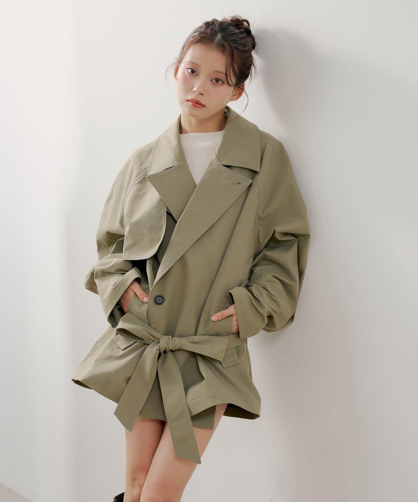 中長款寬鬆風衣