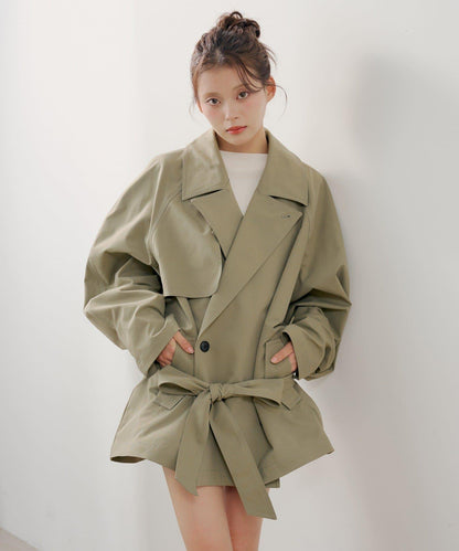 中長款寬鬆風衣