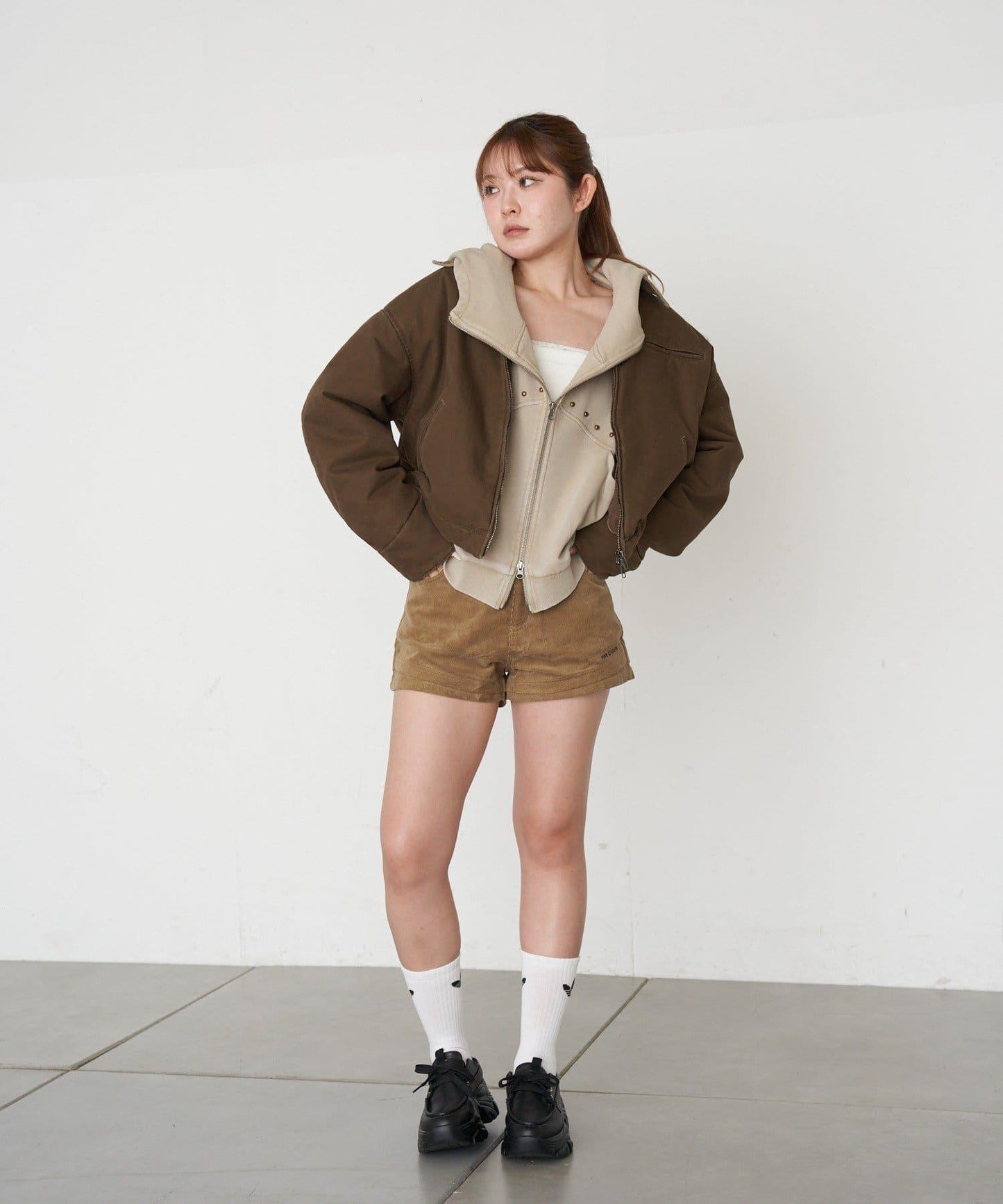 RAY CASSIN 做舊染色 蝙蝠袖 鉚釘 連帽衛衣