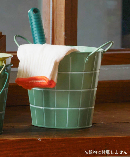 瓷磚圖案馬口鐵收納籃