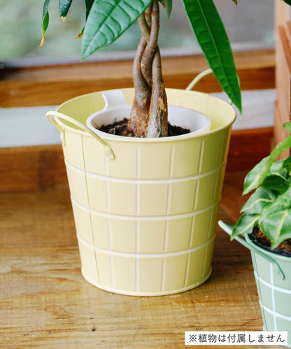 瓷磚圖案馬口鐵收納籃