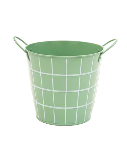 瓷磚圖案馬口鐵收納籃