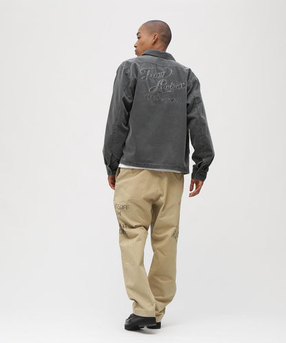 AGED LOOK STENCIL CHINO 做舊 模板印花 休閒褲