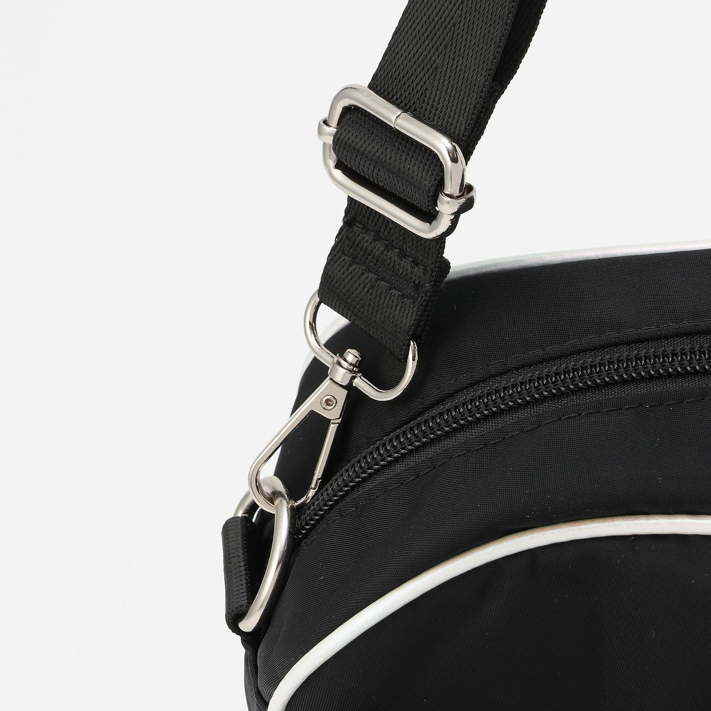 帶水瓶夾設計 多隔層 單肩包