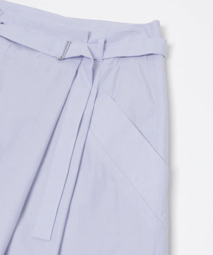 裹褶設計 闊腿 wrap wide pants 褲子