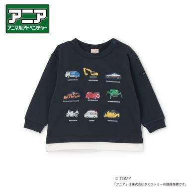 TOMICA・ANIA 圖案印花長袖T恤