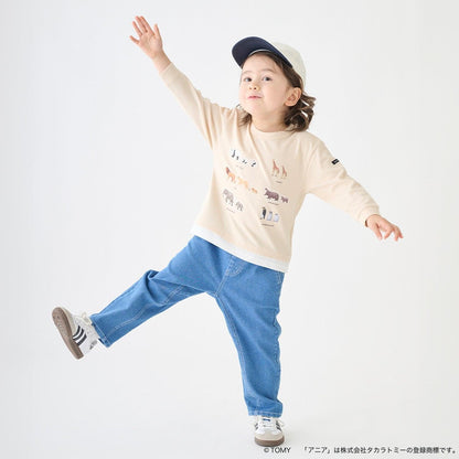 TOMICA・ANIA 圖案印花長袖T恤
