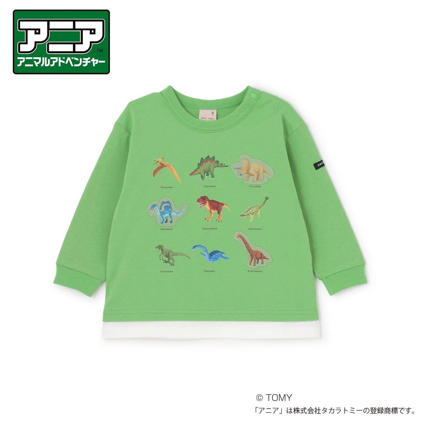 TOMICA・ANIA 圖案印花長袖T恤