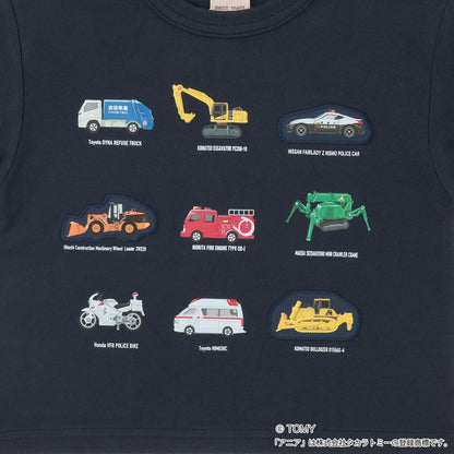 TOMICA・ANIA 圖案印花長袖T恤