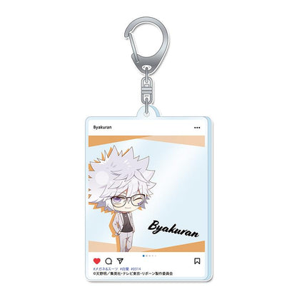家庭教師HITMAN REBORN! ぷちちょこ系列 白蘭 丙烯鑰匙扣 眼鏡西裝ver.