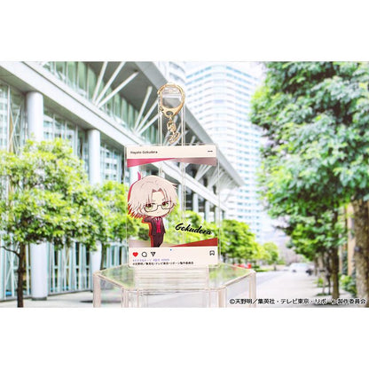 家庭教師HITMAN REBORN!（家庭教師HITMAN REBORN!） 普奇巧系列 獄寺隼人 亞克力鑰匙扣 眼鏡&西裝ver.