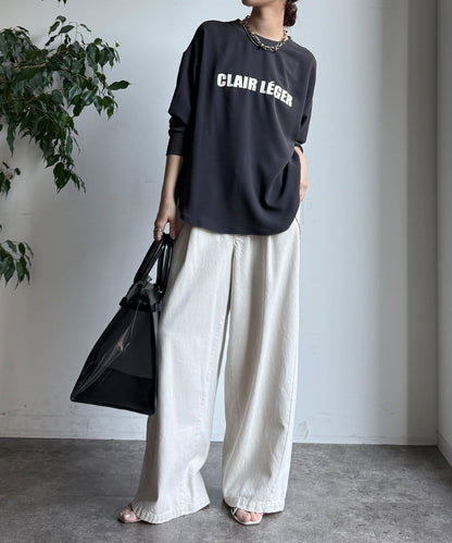 袖口羅紋 後背按扣 喬其紗Logo 套頭上衣