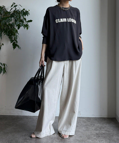 袖口羅紋 後背按扣 喬其紗Logo 套頭上衣