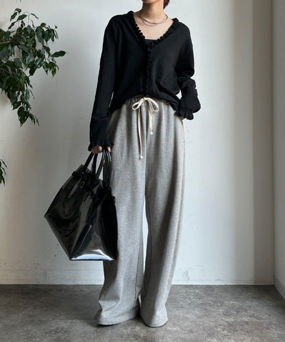 荷葉邊針織開衫