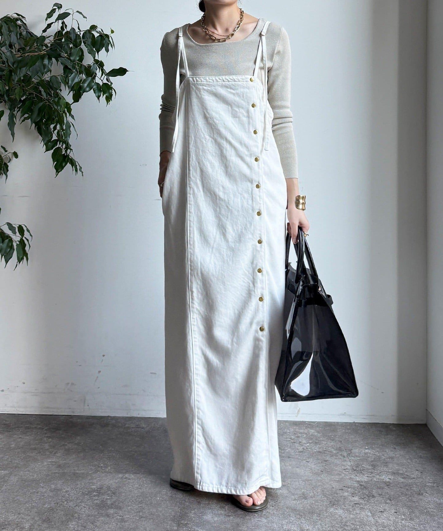 方形領口 針織 長袖 針織套頭衫