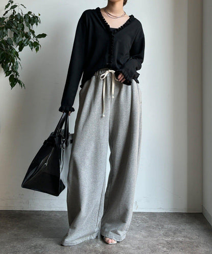 荷葉邊針織開衫