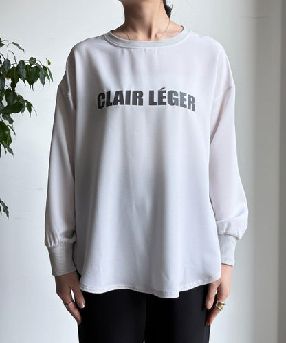 袖口羅紋 後背按扣 喬其紗Logo 套頭上衣