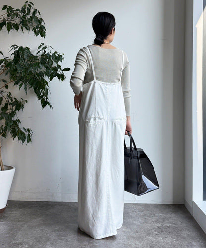 方形領口 針織 長袖 針織套頭衫