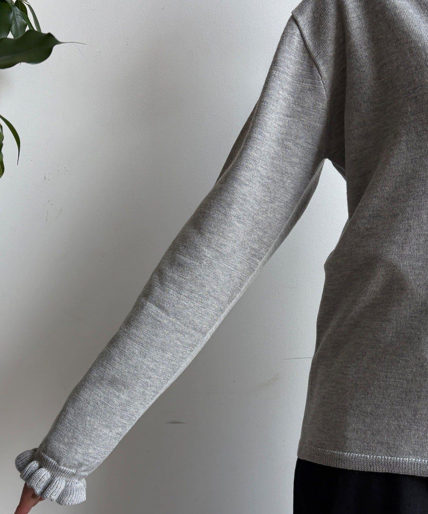 荷葉邊針織開衫