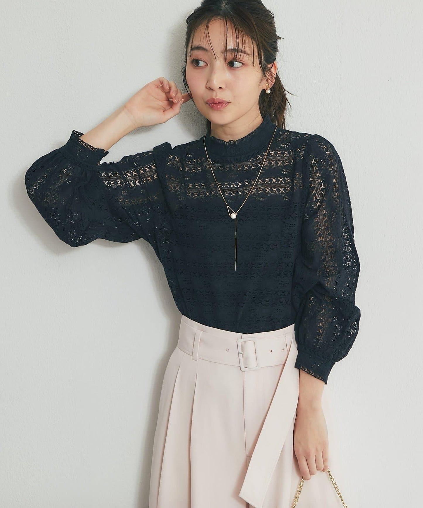 蕾絲女襯衫