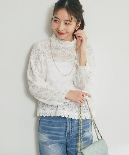 蕾絲女襯衫