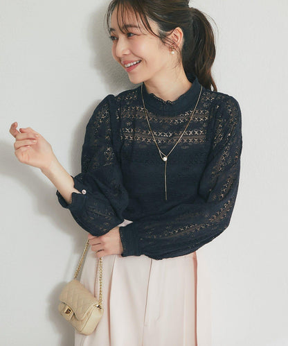 蕾絲女襯衫