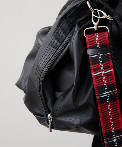 外口袋束口斜挎包