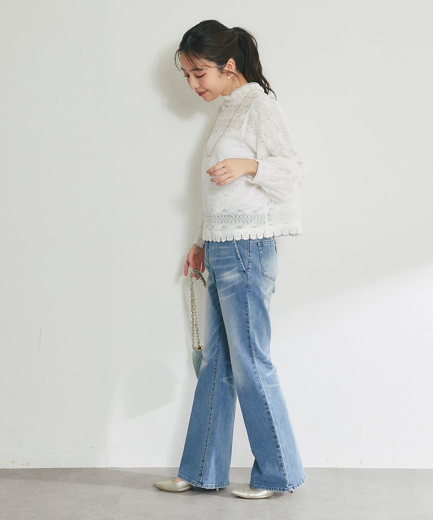 蕾絲女襯衫