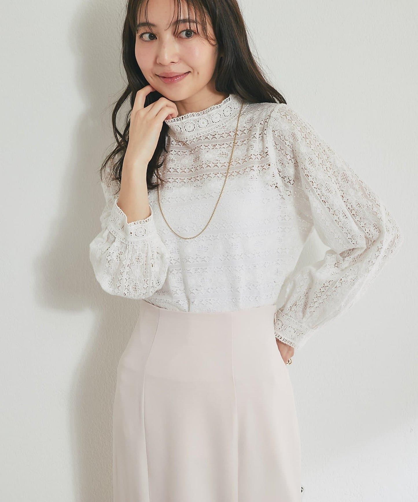 蕾絲女襯衫