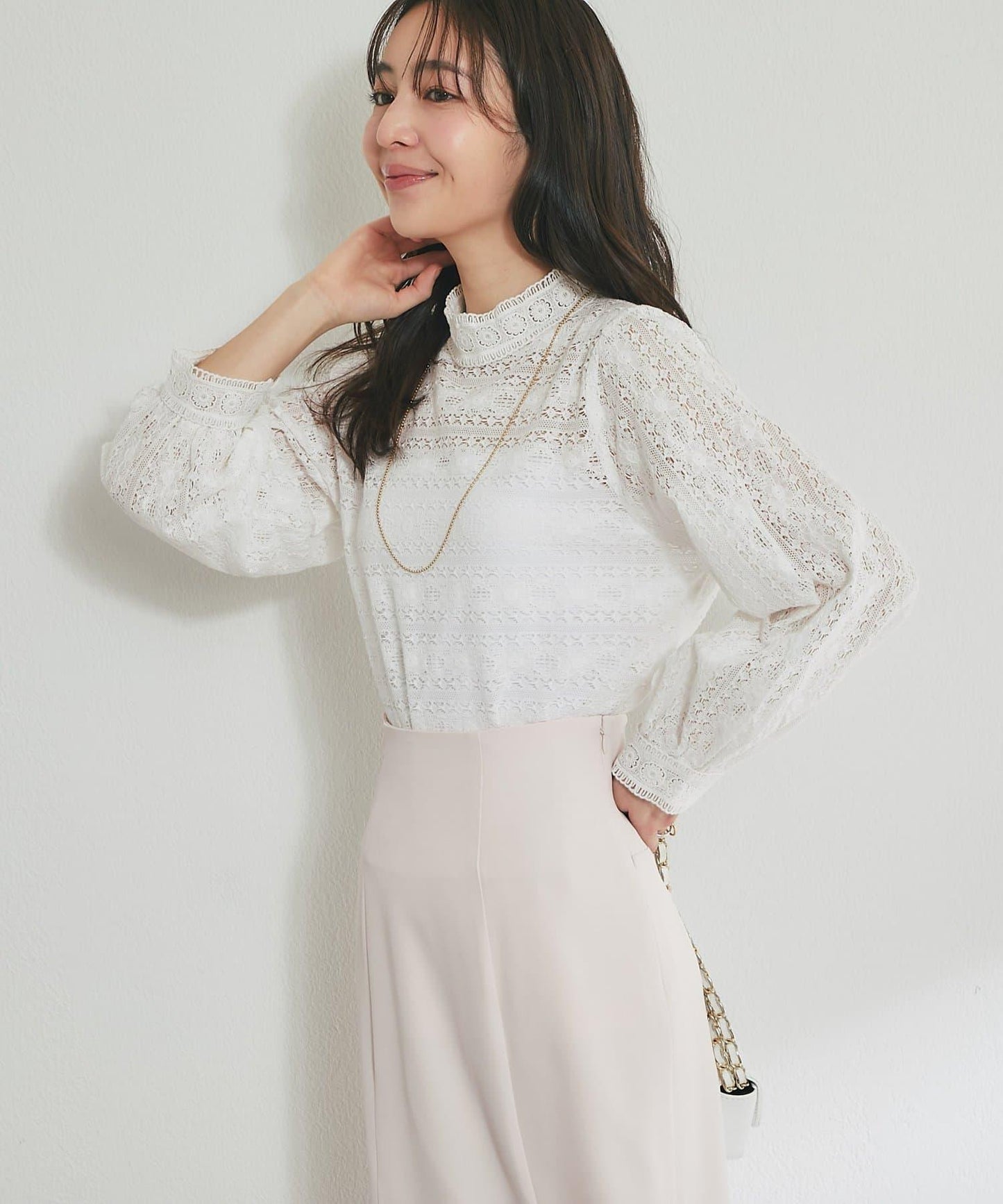 蕾絲女襯衫