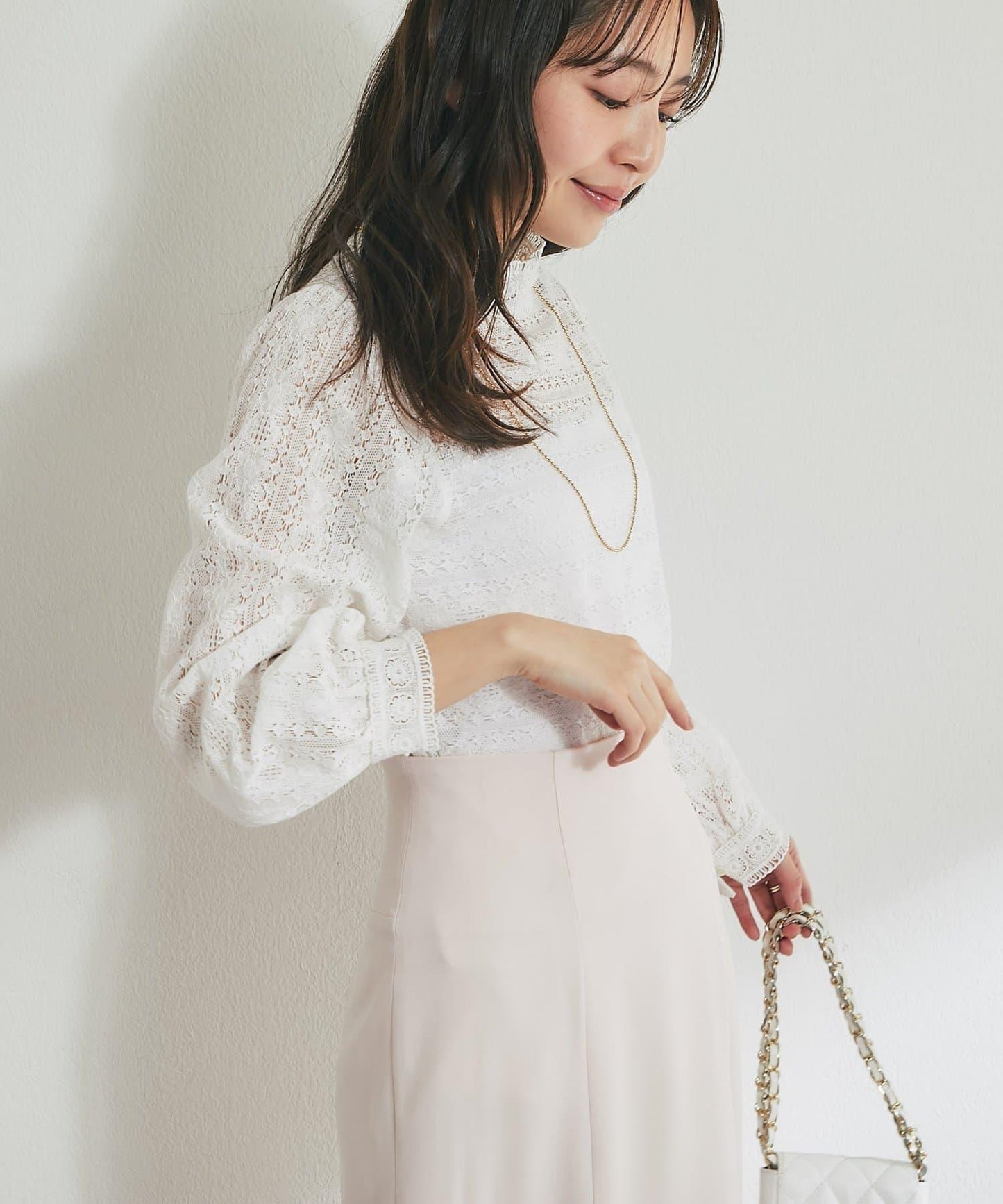 蕾絲女襯衫