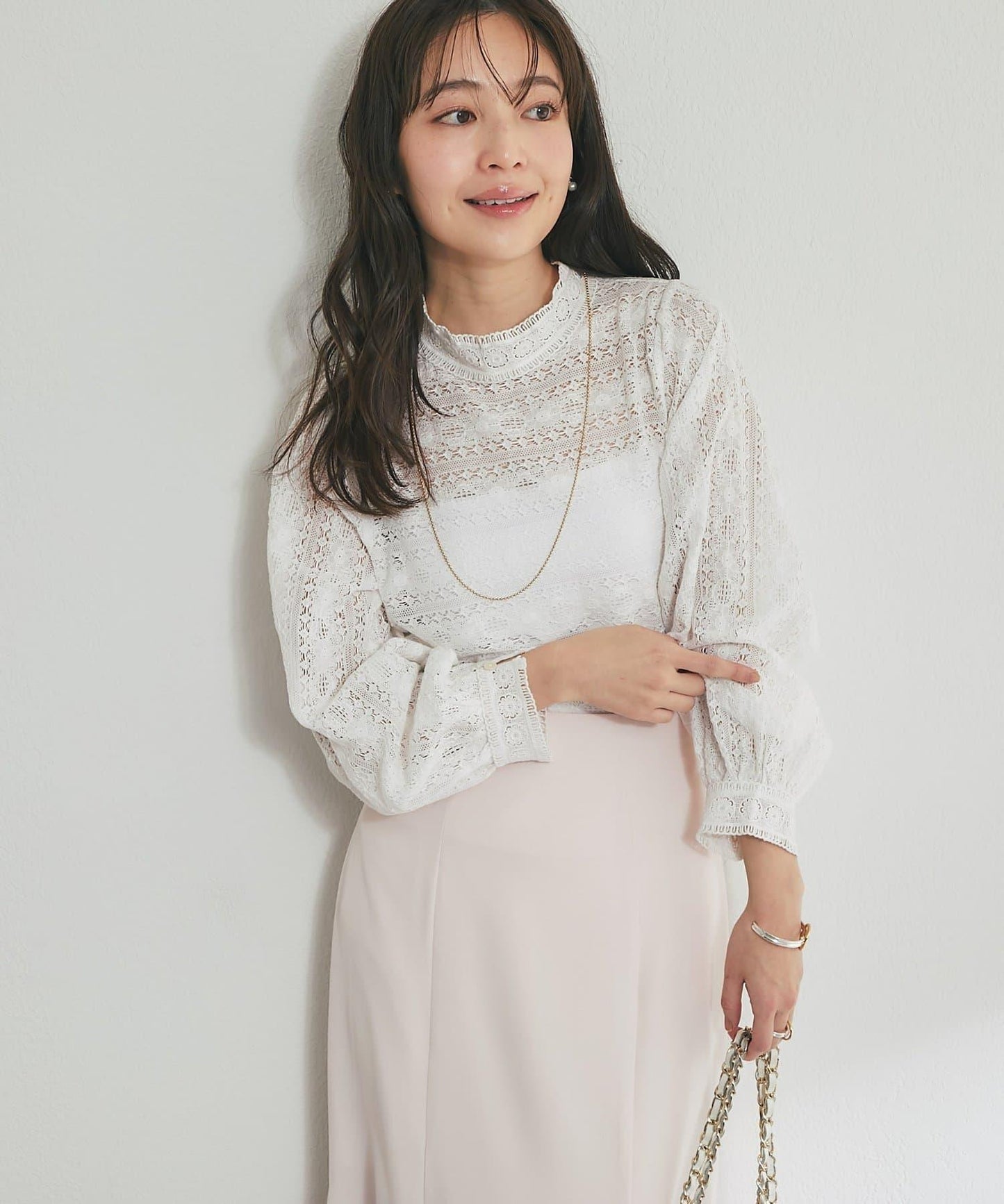 蕾絲女襯衫
