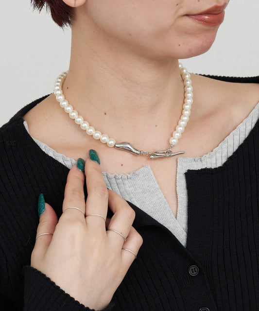 正式場合可用 il 珍珠曼特爾設計項鍊