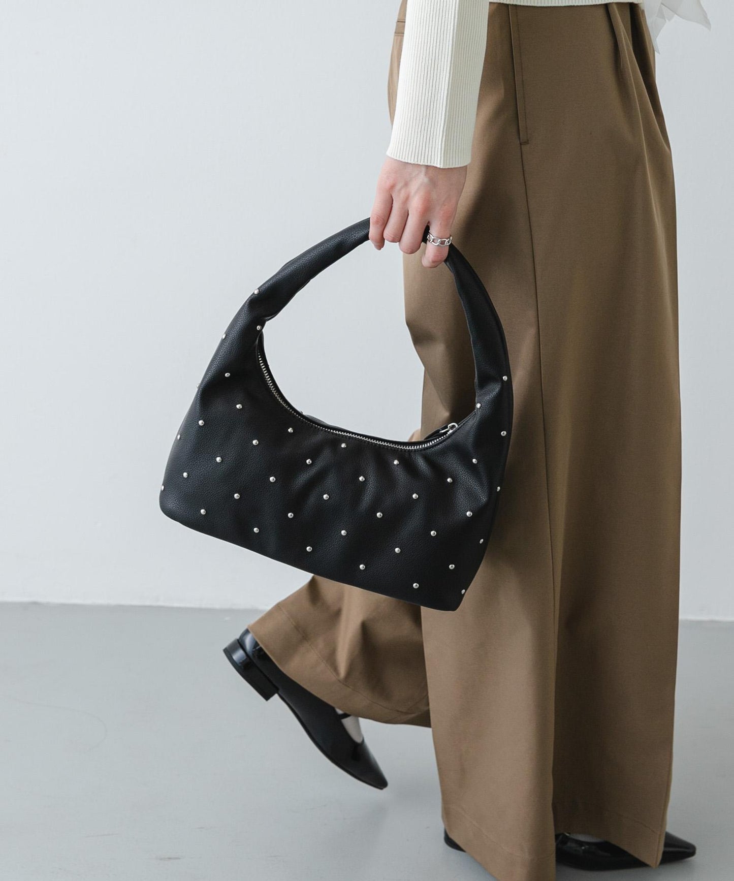 鉚釘圓形設計 包袋