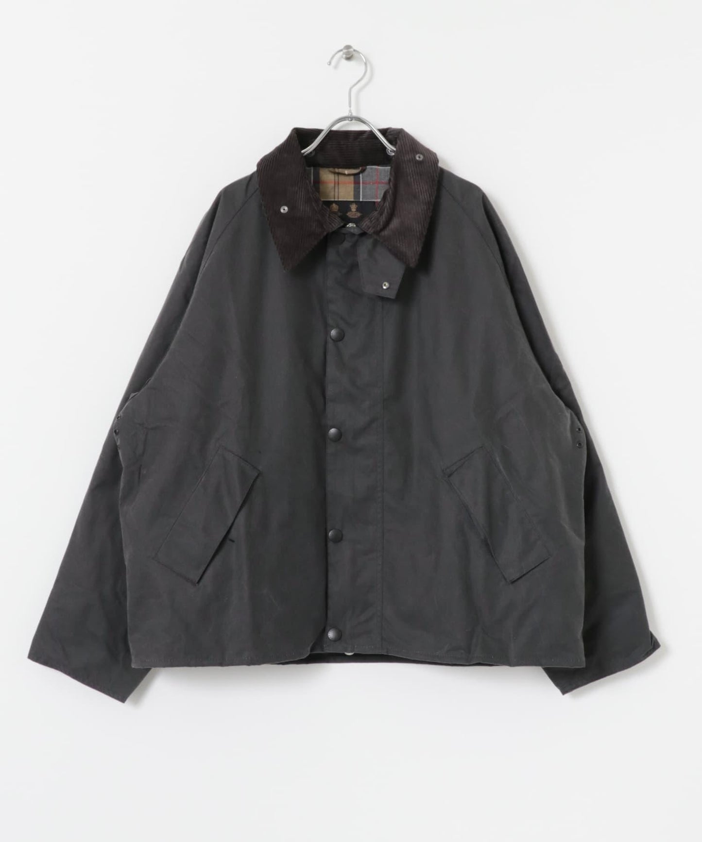 寬鬆版型 塗蠟 Barbour OS TRANSPORT WAX JACKET 夾克