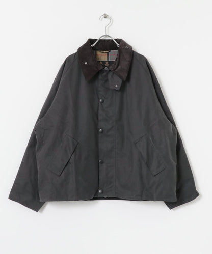 寬鬆版型 塗蠟 Barbour OS TRANSPORT WAX JACKET 夾克