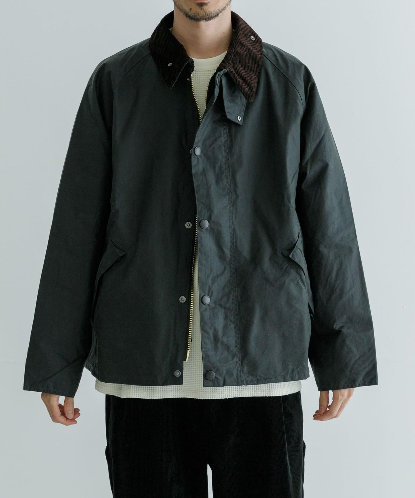寬鬆版型 塗蠟 Barbour OS TRANSPORT WAX JACKET 夾克