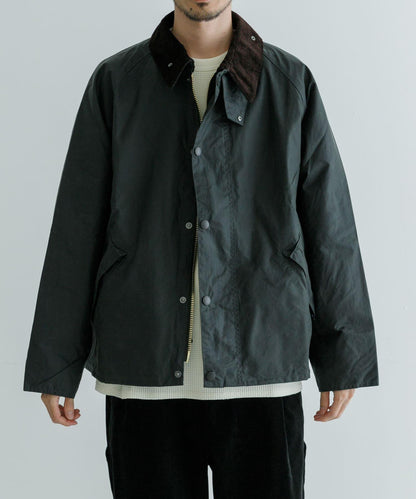 寬鬆版型 塗蠟 Barbour OS TRANSPORT WAX JACKET 夾克