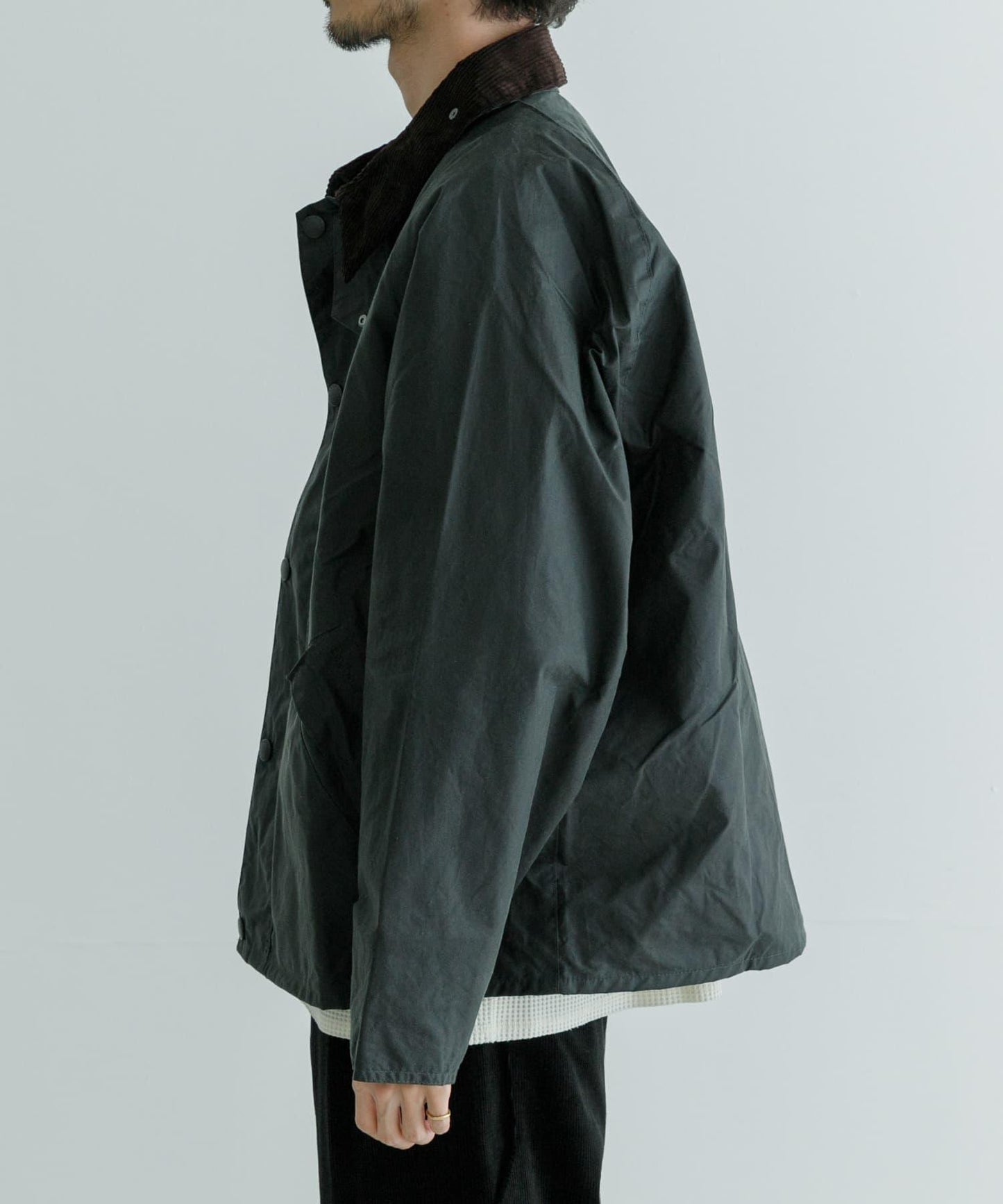 寬鬆版型 塗蠟 Barbour OS TRANSPORT WAX JACKET 夾克