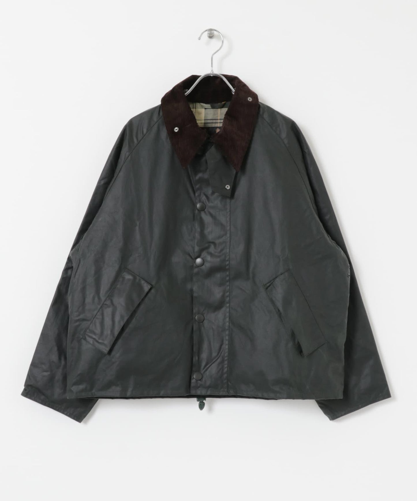 寬鬆版型 塗蠟 Barbour OS TRANSPORT WAX JACKET 夾克