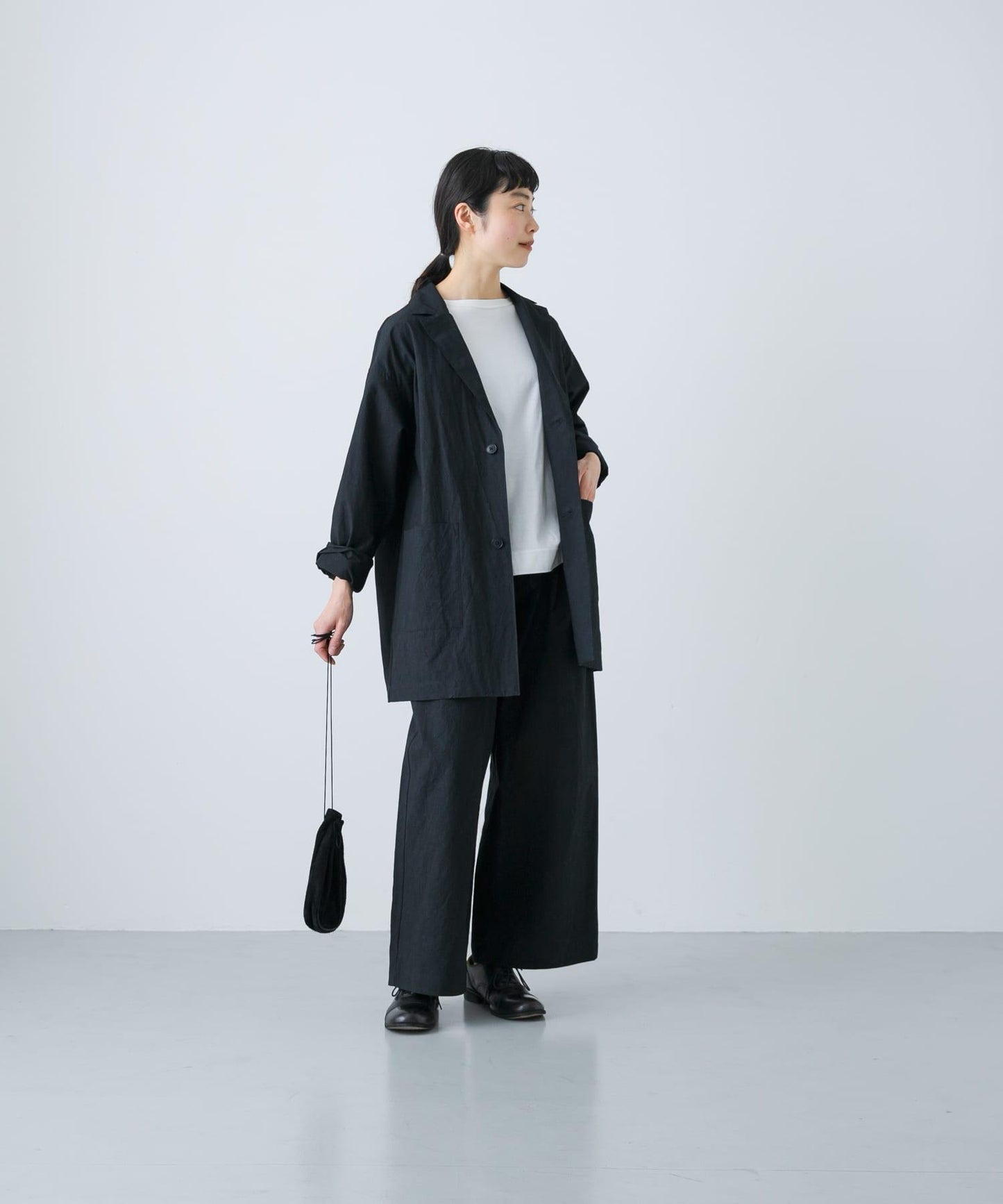 中性棉質剪裁西裝外套