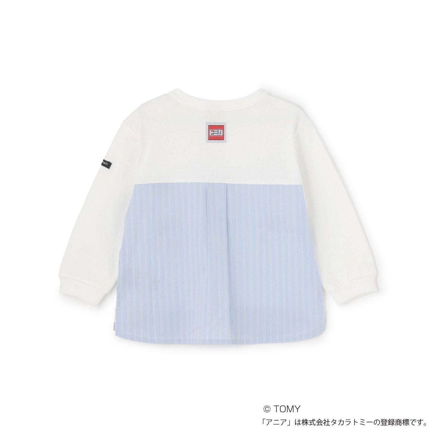 TOMICA・ANIA 襯衫下襬設計 長袖T恤