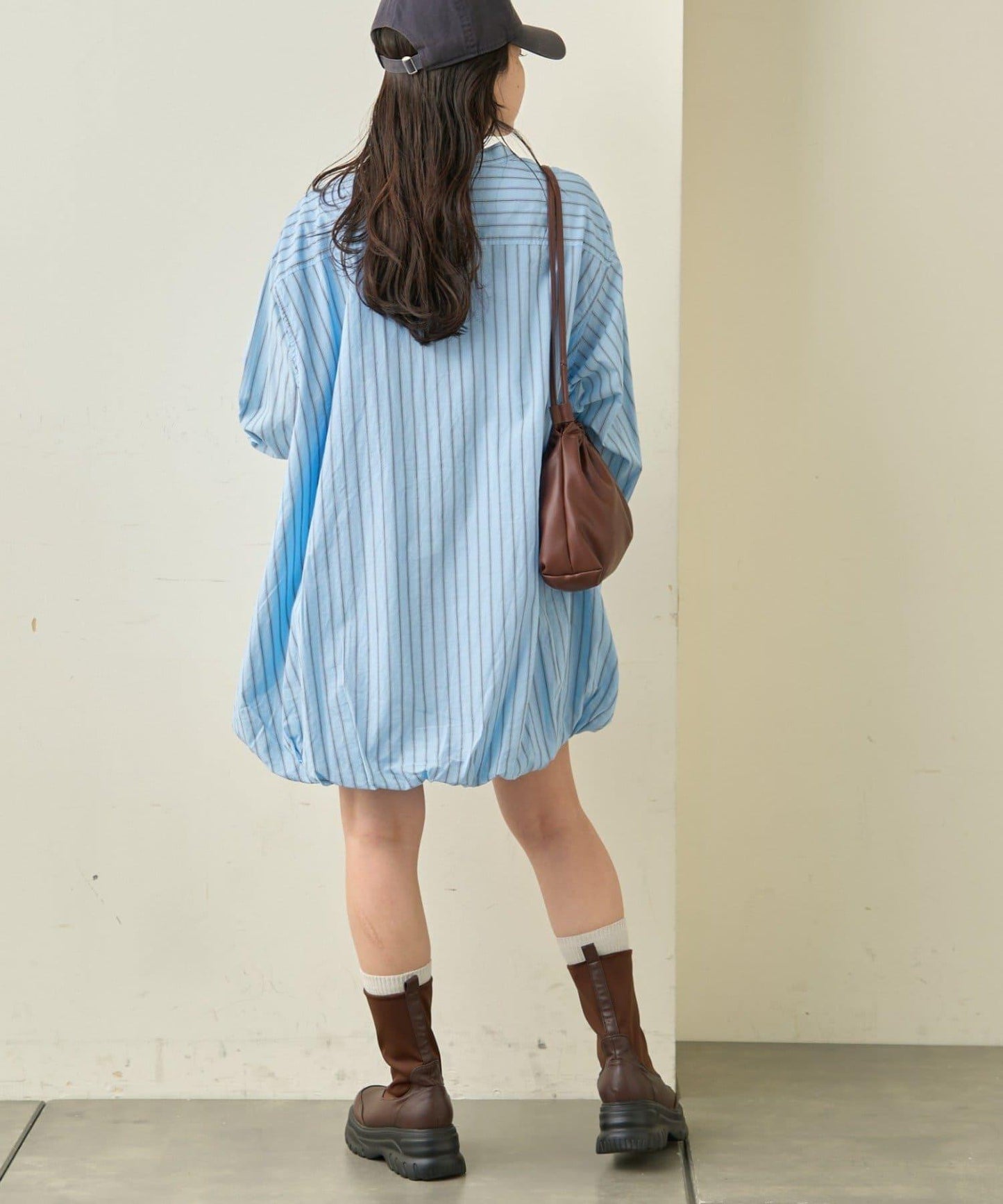 多款圖案 氣球下襬 長款襯衫